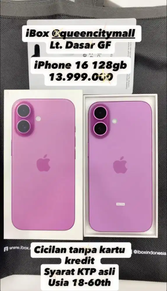 IPHONE 16 CICILAN 0% TANPA KARTU KREDIT