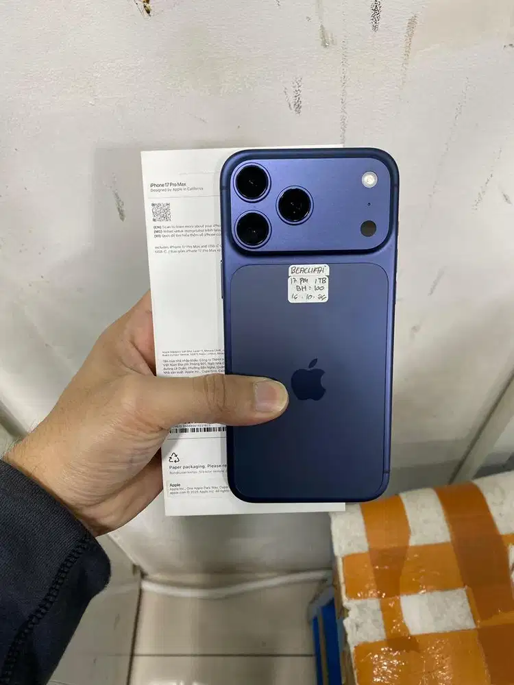 Second iPhone 17 Pro Max 1TB Beacukai