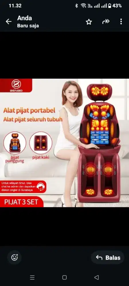 JUAL KURSI PIJAT