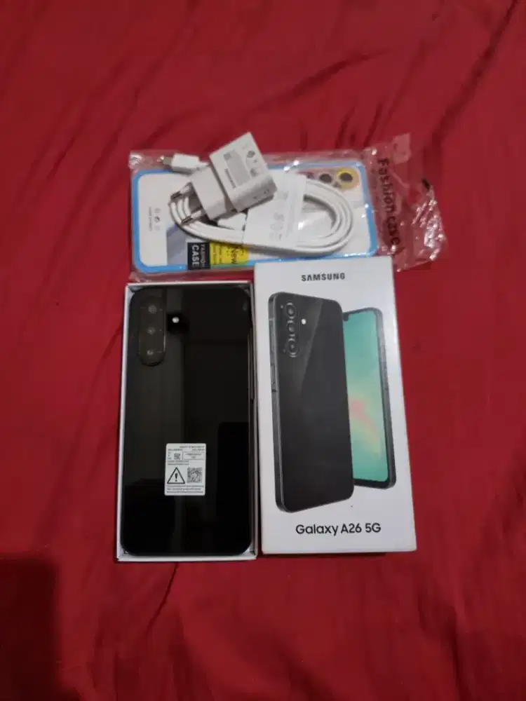 Jual hp siap pakai samsung A26 5g 8/256 likenew free ADAPTOR n case