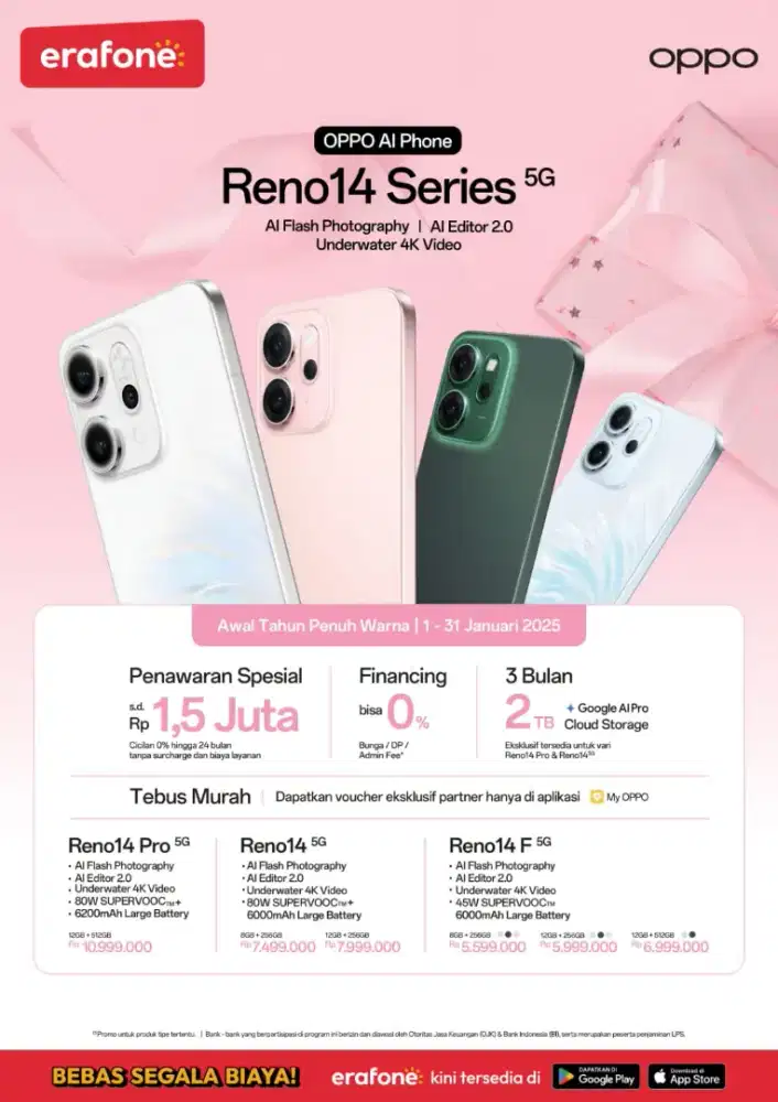 Promo Cashback Oppo Reno 14 Terbaru
