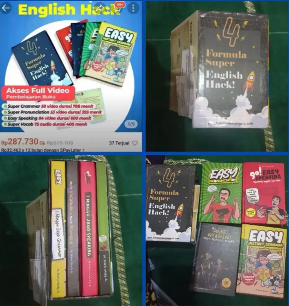 FREE FD 32GB. BUKU BELAJAR BAHASA INGGRIS TERLENGKAP