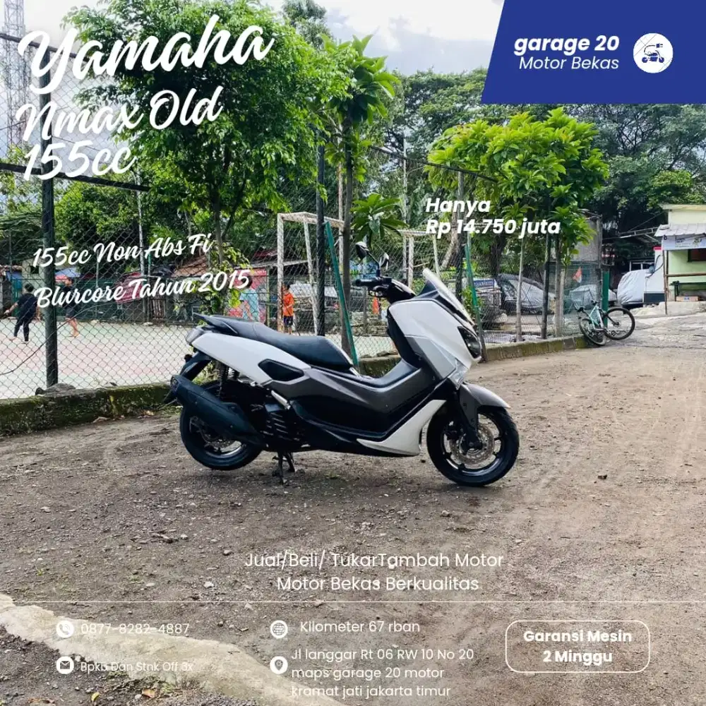 Yamaha Nmax Old 155cc non abs bluecore fi Tahun 2015