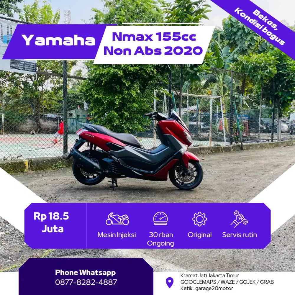Yamaha Nmax Old 155cc non abs bluecore fi Tahun 2020