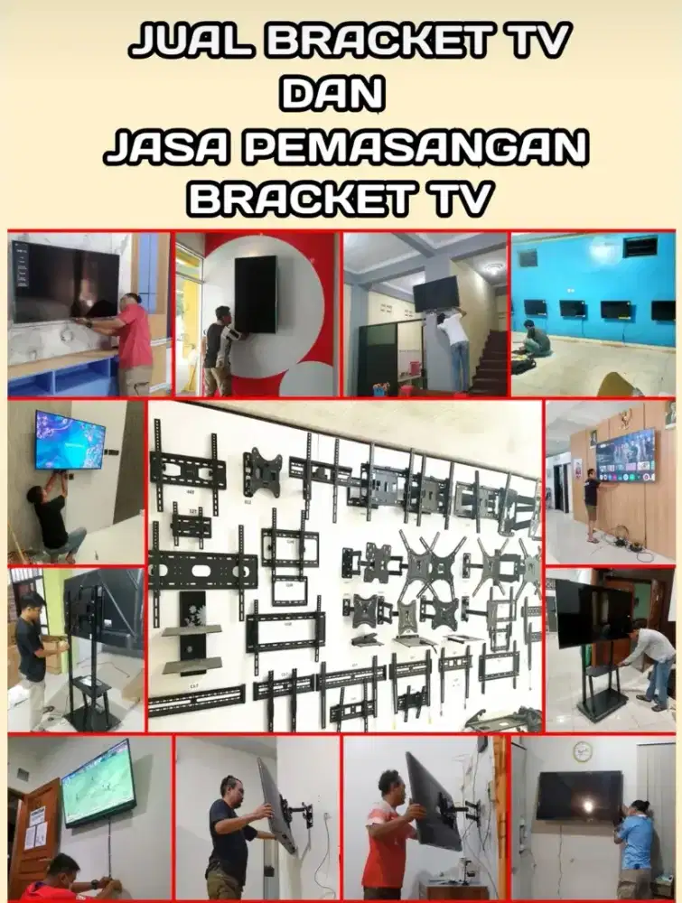 Braket gantungan tv/bracket tv/briket tv/breket tv
