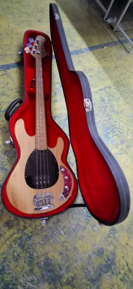 Bass ernieball musicman 4 string mulus + hardcase