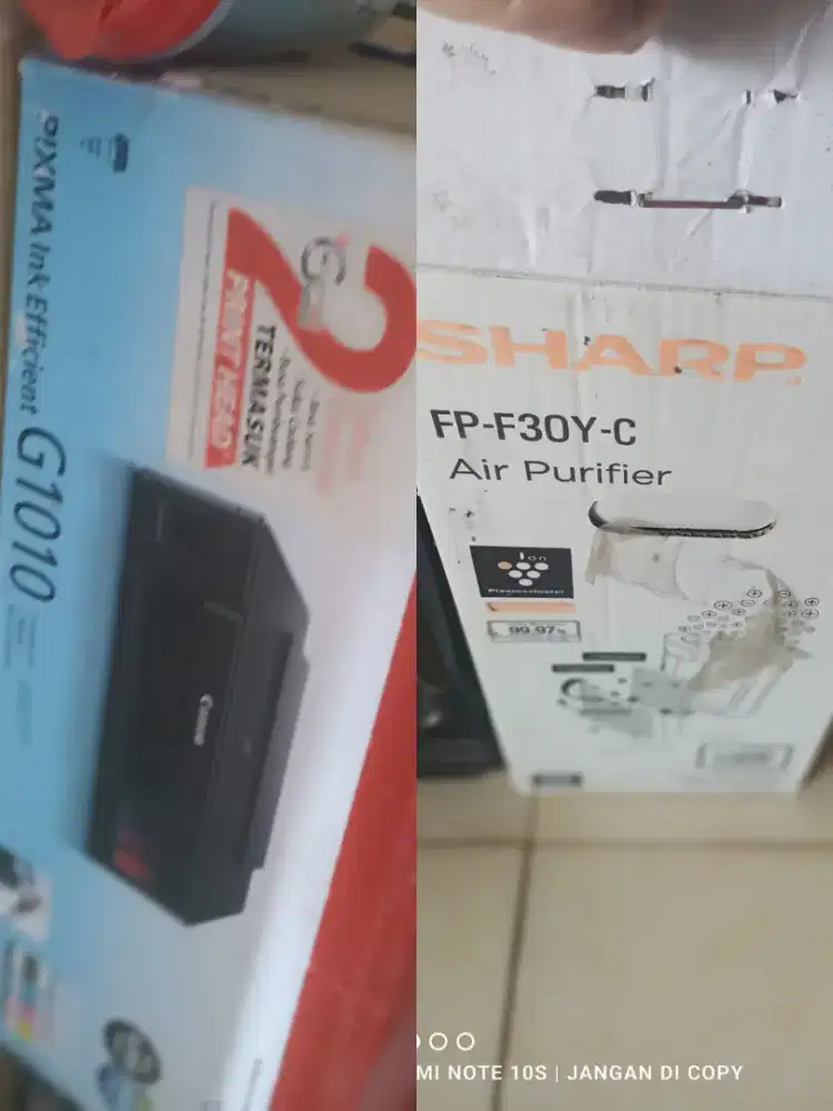 Printer Canon G1010 dan air purifier Masi bagus