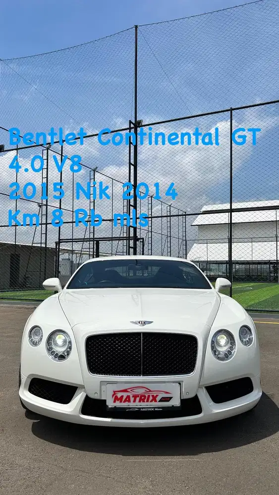 Bentley Continental Gt 4.0 V8 2015 nik14 white Siap pakai