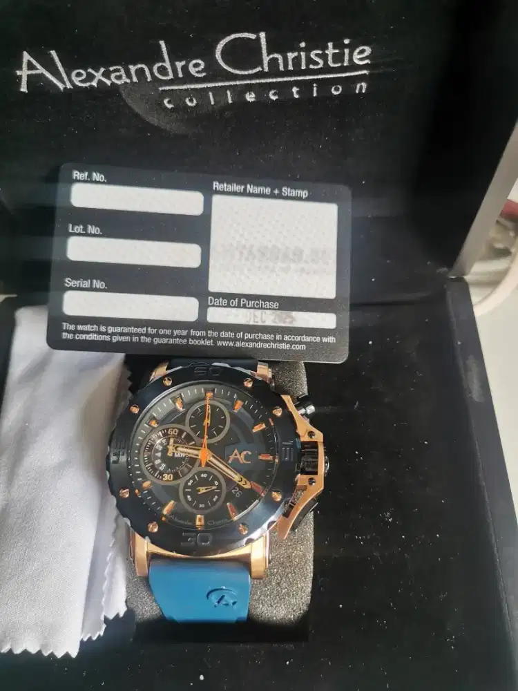 Jam tangan.alexandre christie masih garansi.panjang