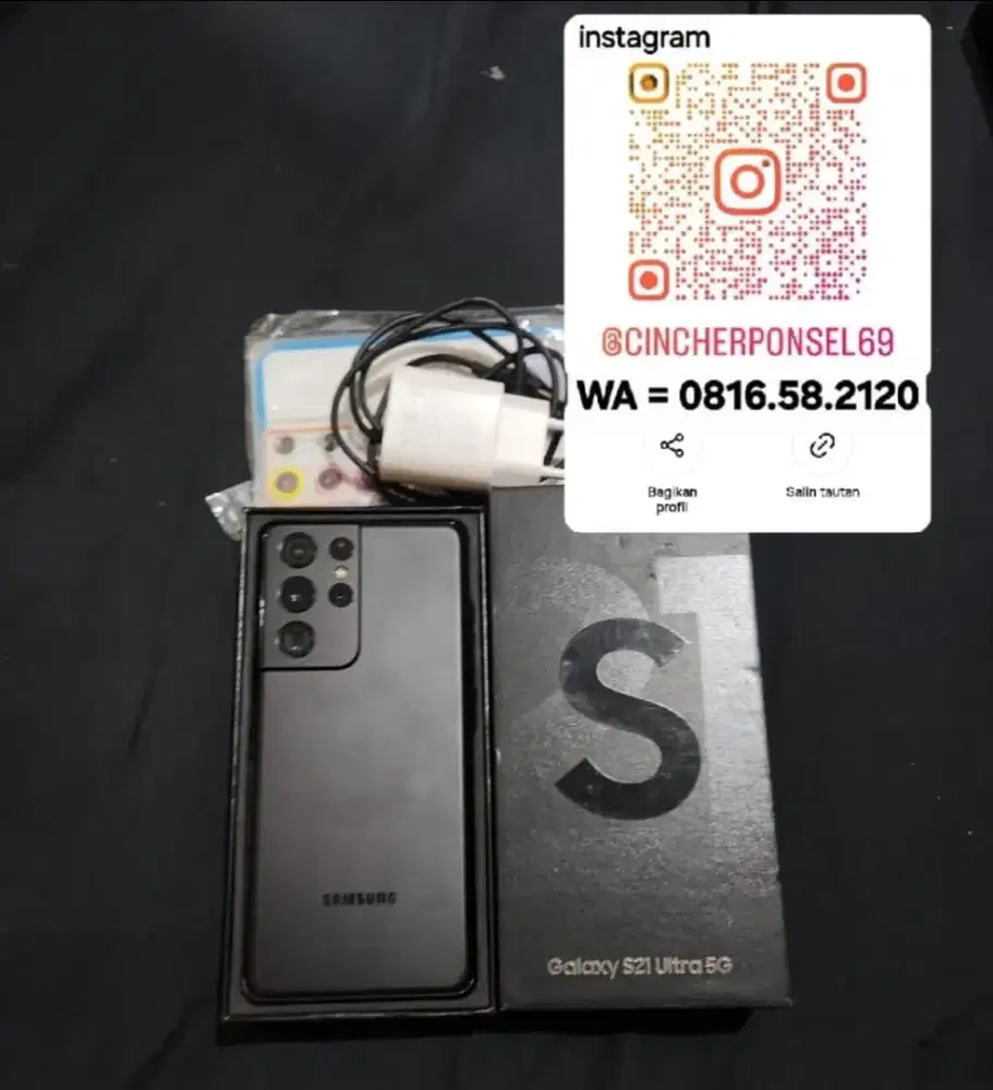 Jual hp siap pakai samsung S21 ULTRA 16/512 5g ram terbesar istimewa