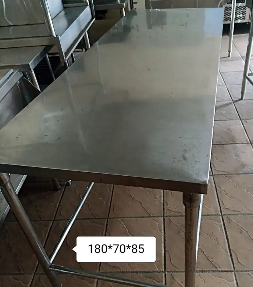 Meja prepare stainless