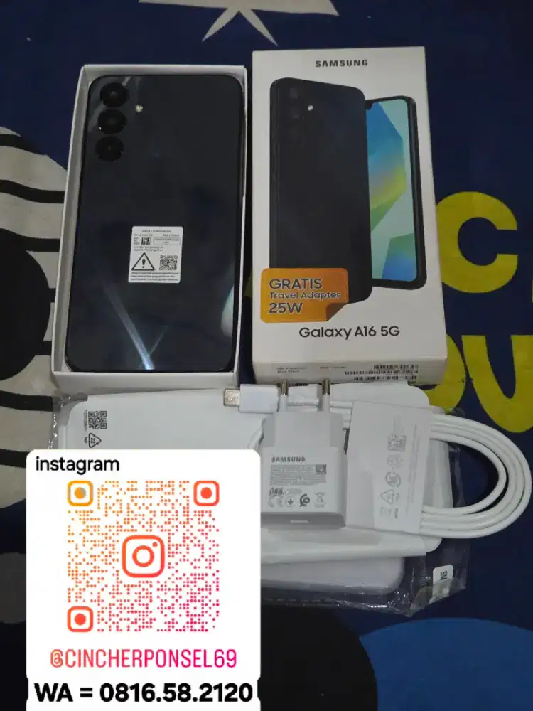 Jual hp likenew SAMSUNG A16 5g 8/256 istimewa grns resmi  panjang