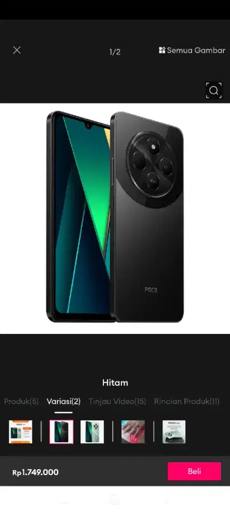 POCO C75 8/256 GARANSI RESMI