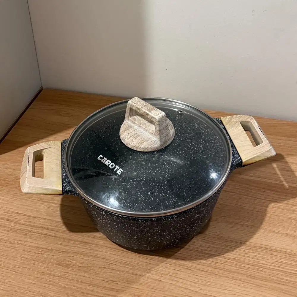 [plus tutup] Carote Essential Woody Stock Pot 20 cm