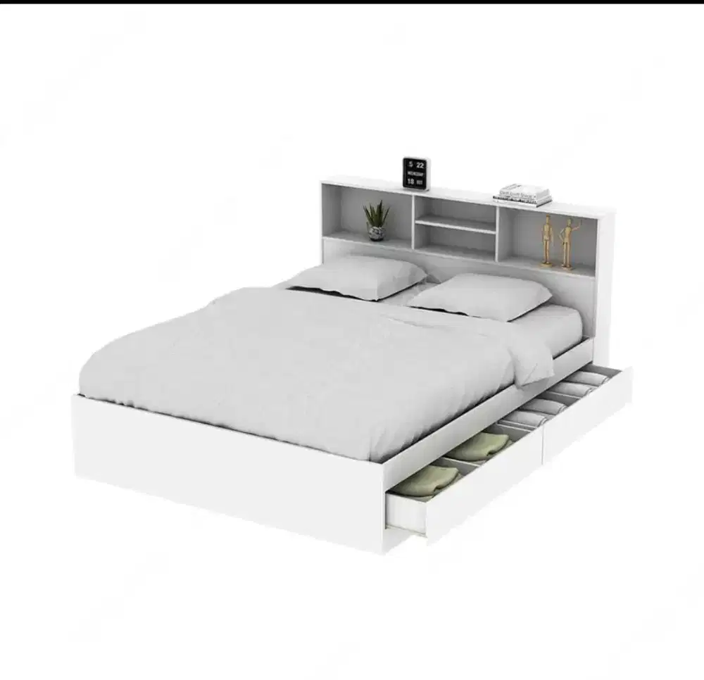 PESTA GAJIAN SELMA DIPAN TEMPAT TIDUR FULL STORAGE DIBAWAHNYA DAN LACI