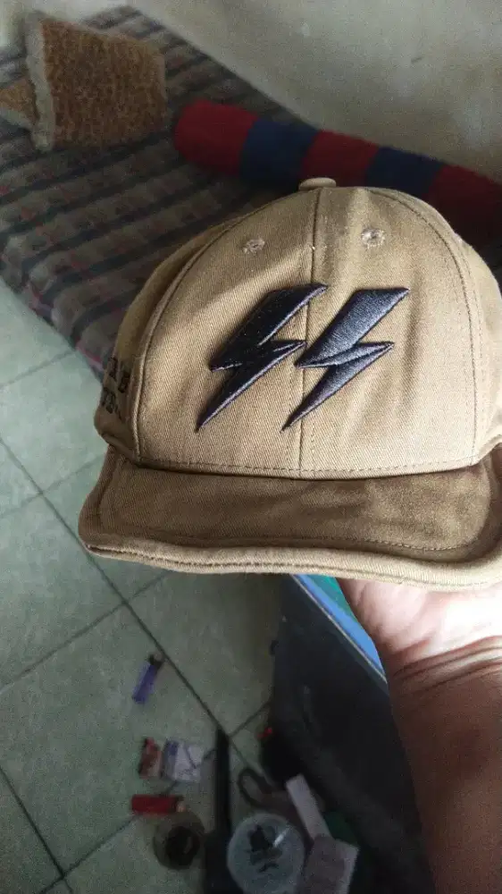 topi sepeda vital blue