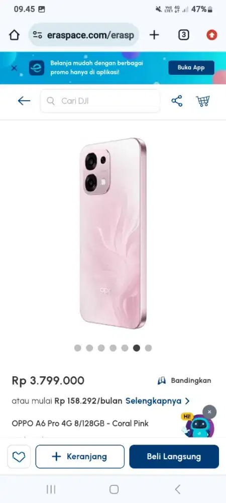 Cicilan 0% 3.6.9 Bulan Via kredivo