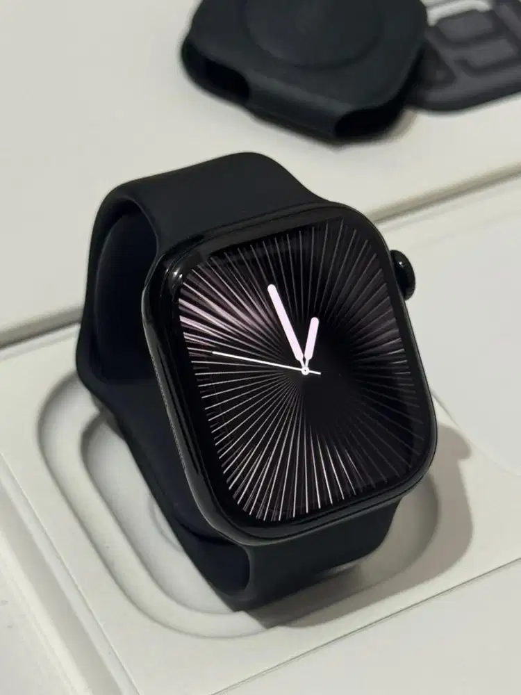 iBox Apple Watch Series 10 42mm Jet Black Fullset IC/B Garansi On 2026