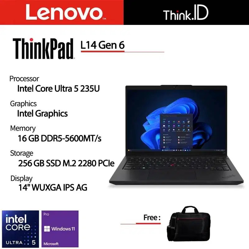 ThinkPad L14 G6 Intel Core Ultra 5 235U vPro ~ 15JT Nego