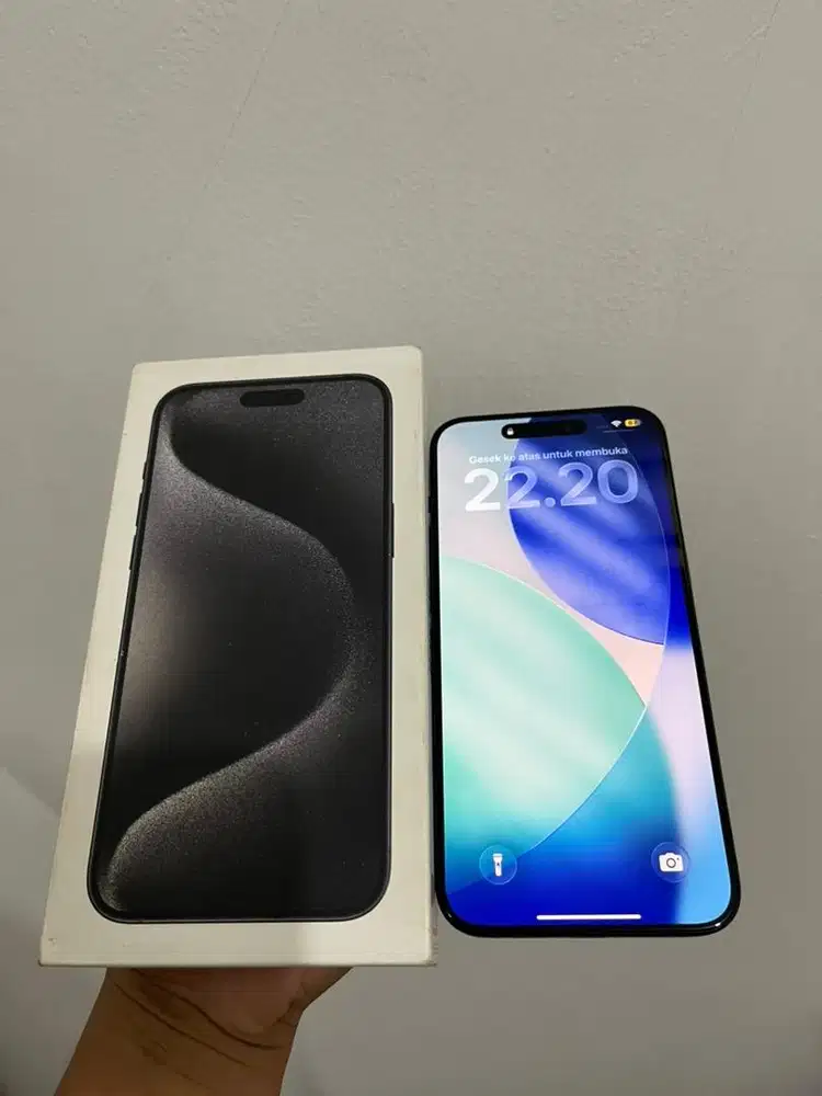 Iphone 15 Pro Max Resmi ibox Fullset original bh 86% No minus 256 gb