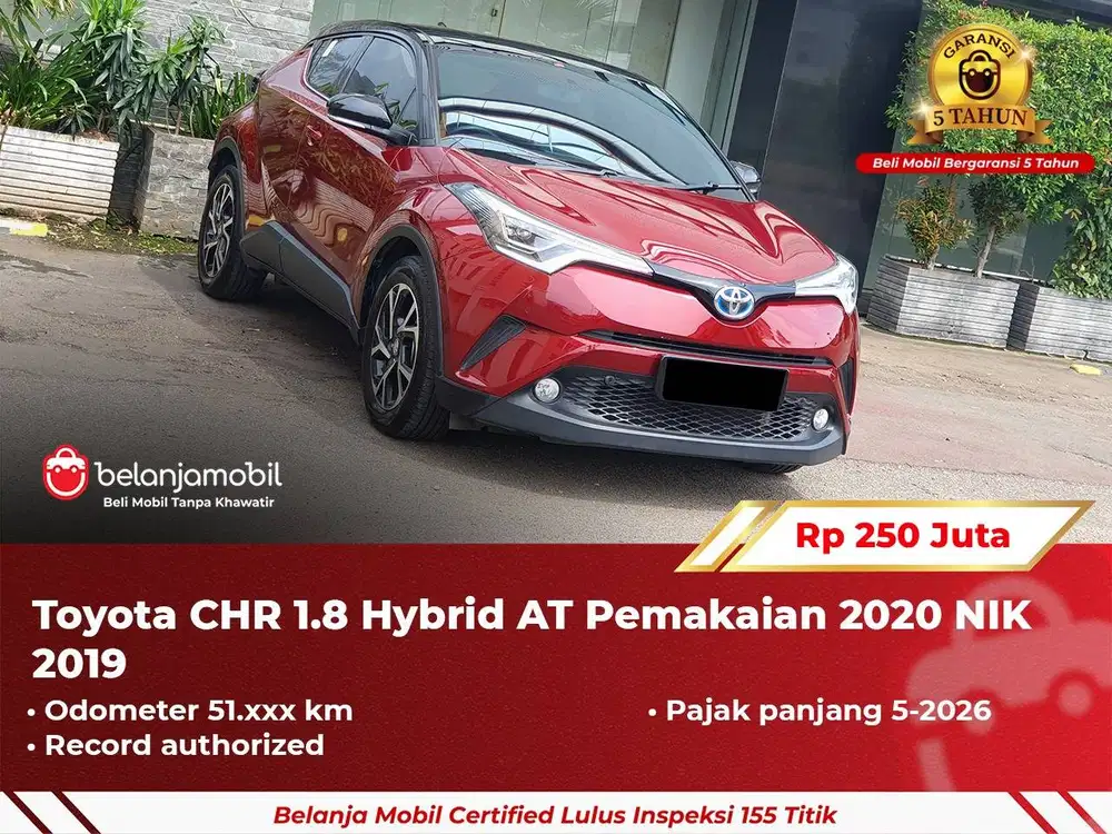 [ GARANSI 5TH ] Toyota CHR C-HR 1.8 Hybrid AT 2019 2020