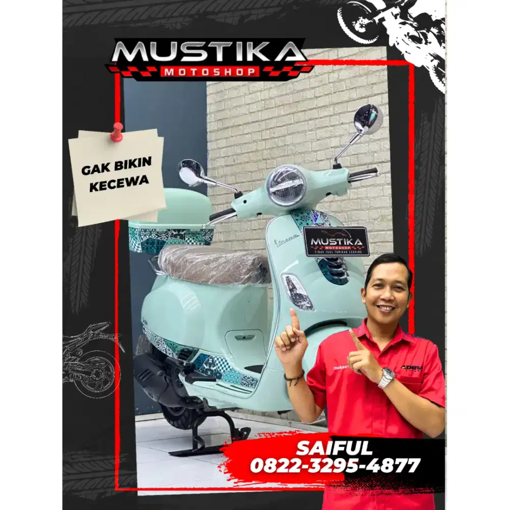 Odo 5rb Istimewa!!Vespa LX 125 Batik 2024 Limited Edition-Mustika