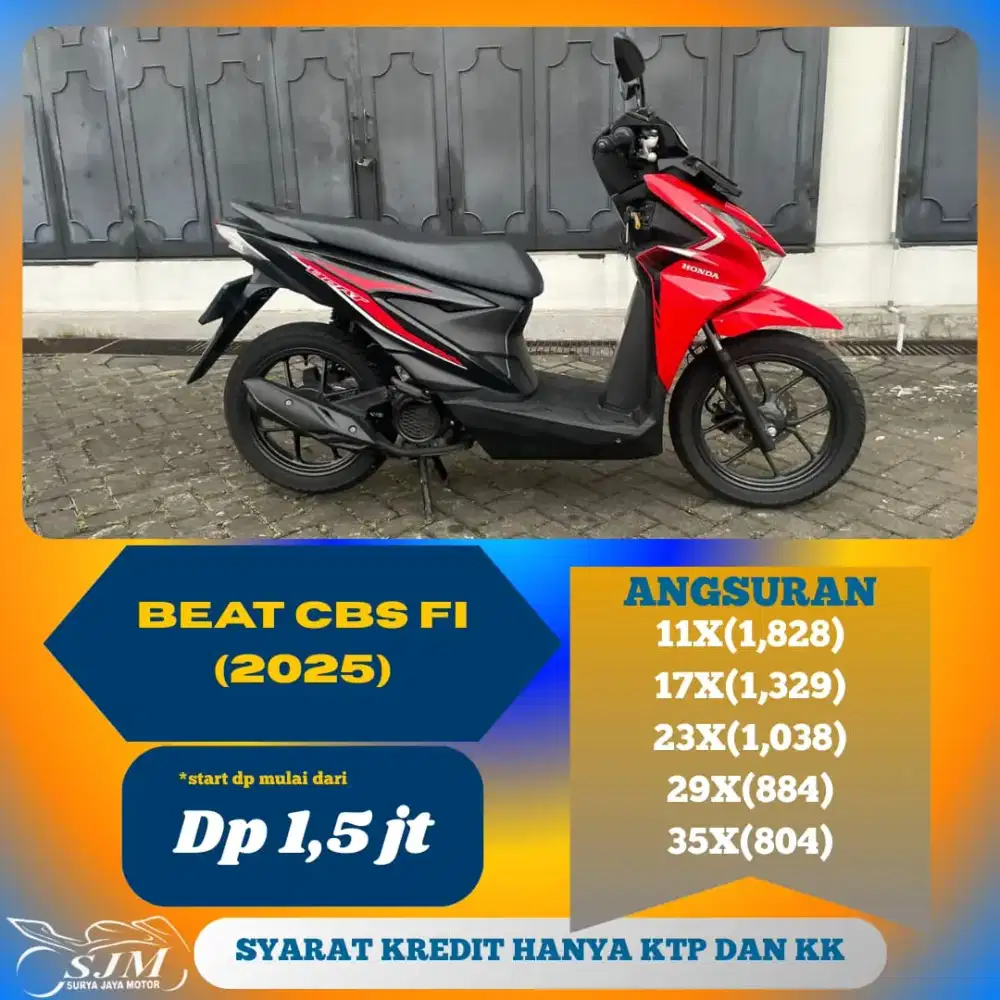 HONDA BEAT CBS 2025 SIAP PAKAI