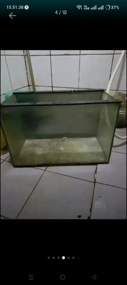 Dijual Borongan 2 Aquarium, box filter dan pasir batu hiasan aquarium