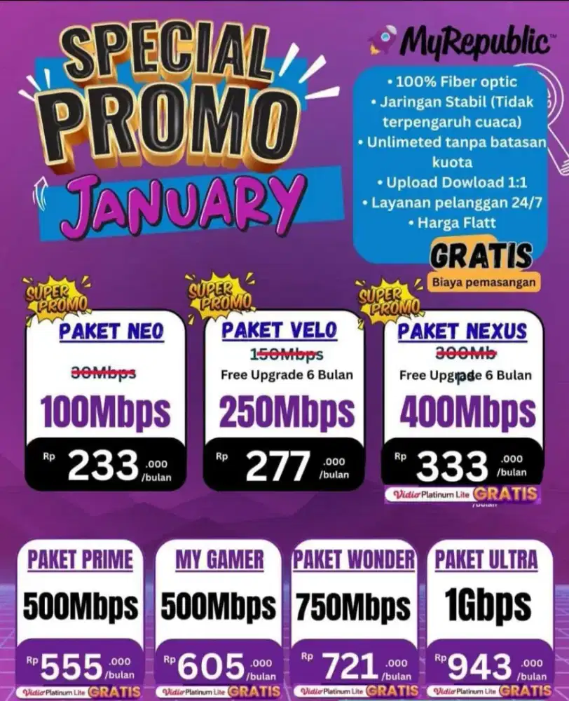 Pemasangan internet MyRepublic