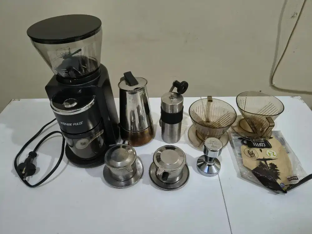 Peralatan Kopi Untuk Manual Brew dan mesin Grinder