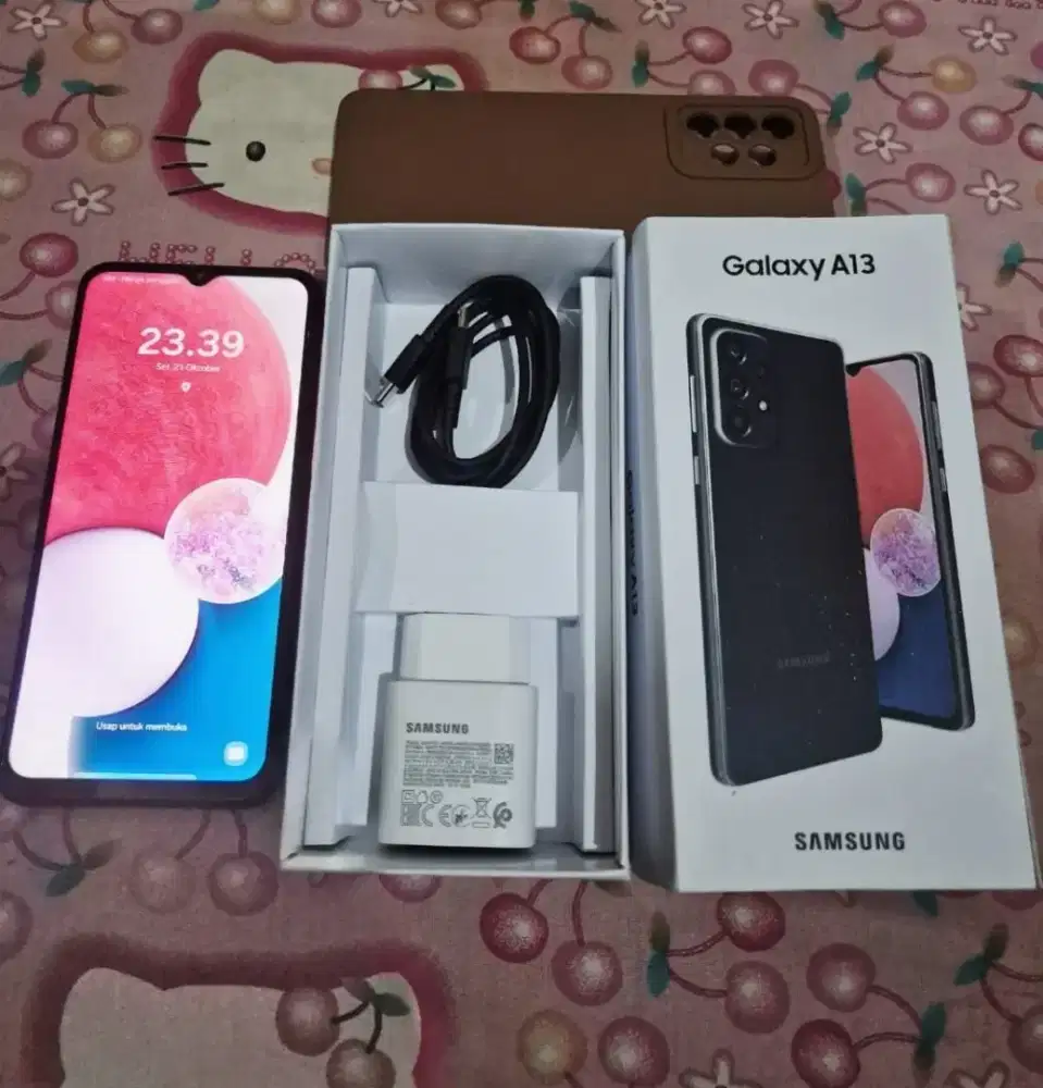 Jual hp bekas siap pakai Samsung A13 6/128 mulus tidak ada kendala