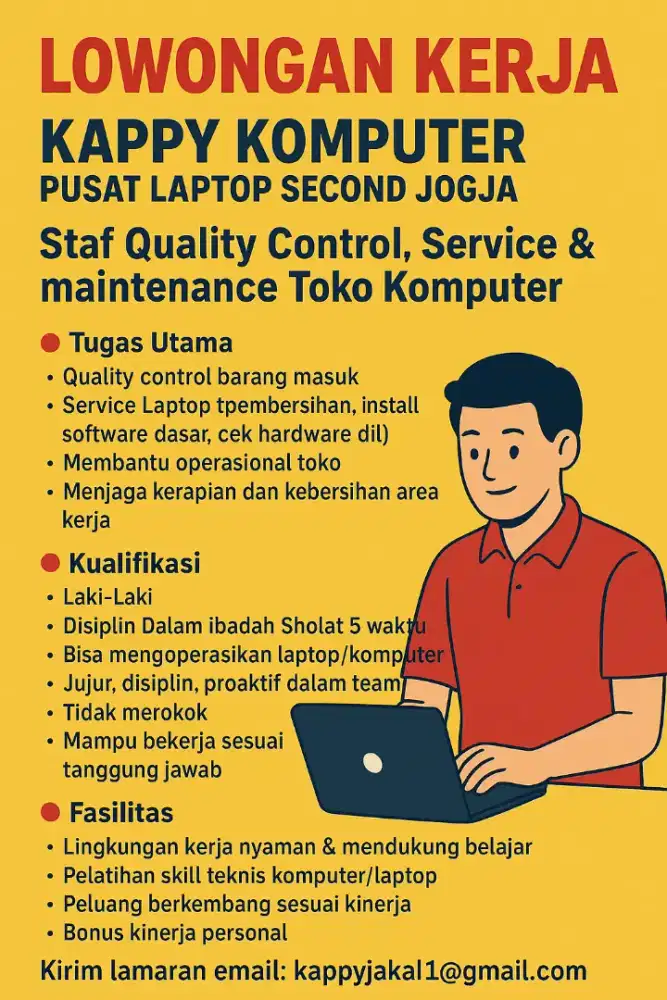 Staf Quality Kontrol & Teknisi