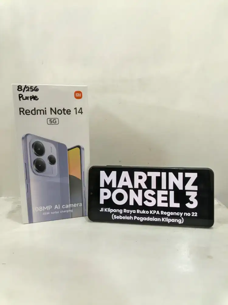 Xiaomi Redmi Note 14 5G 8/256 Garansi Resmi 15 Bulan