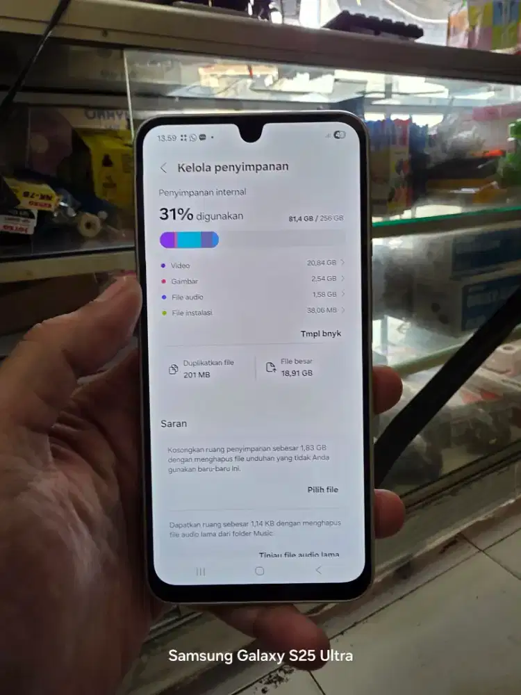 Samsung galaxy A16 5g 8/256gb gold mulus seperti baru fullset