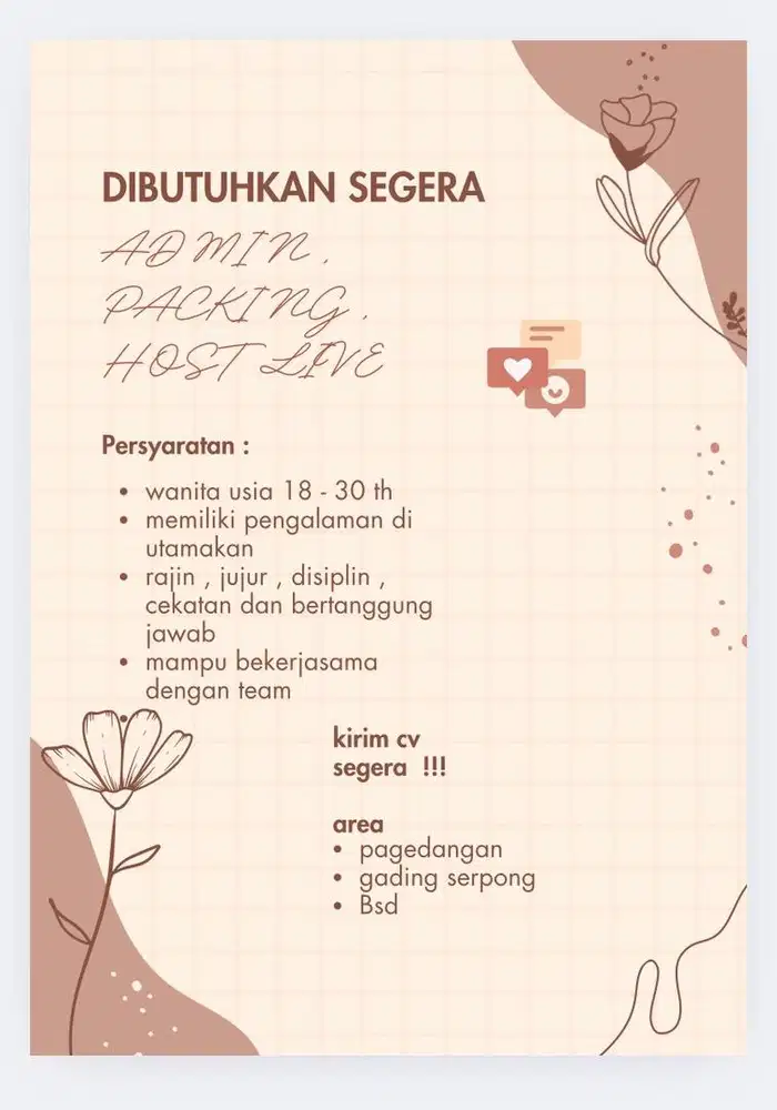 d butuhkan segera !!!