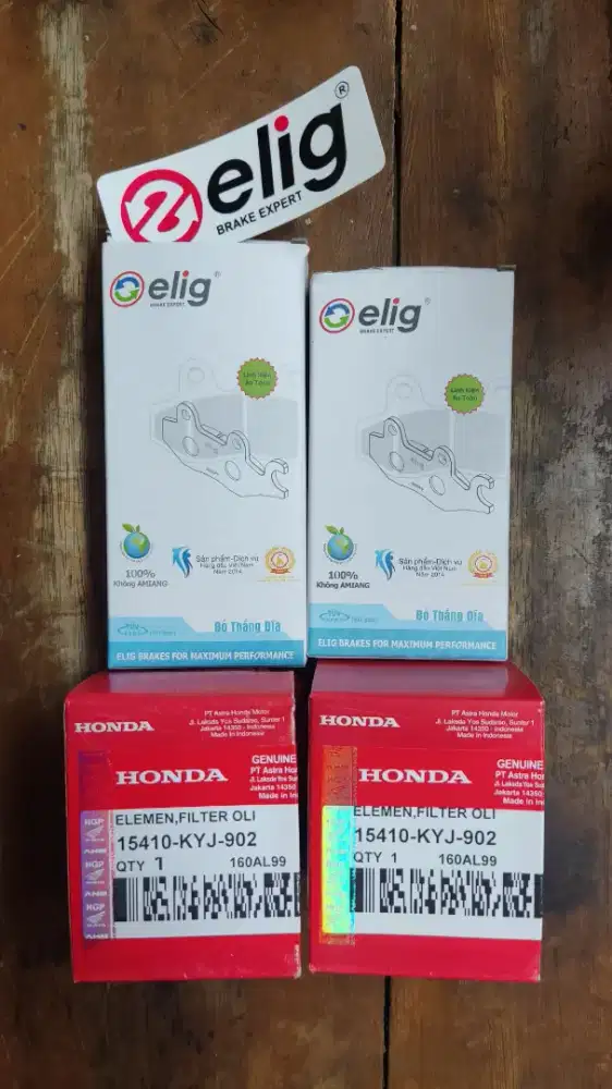 Kampas Rem Elig Honda CBR250R KYJ/K33