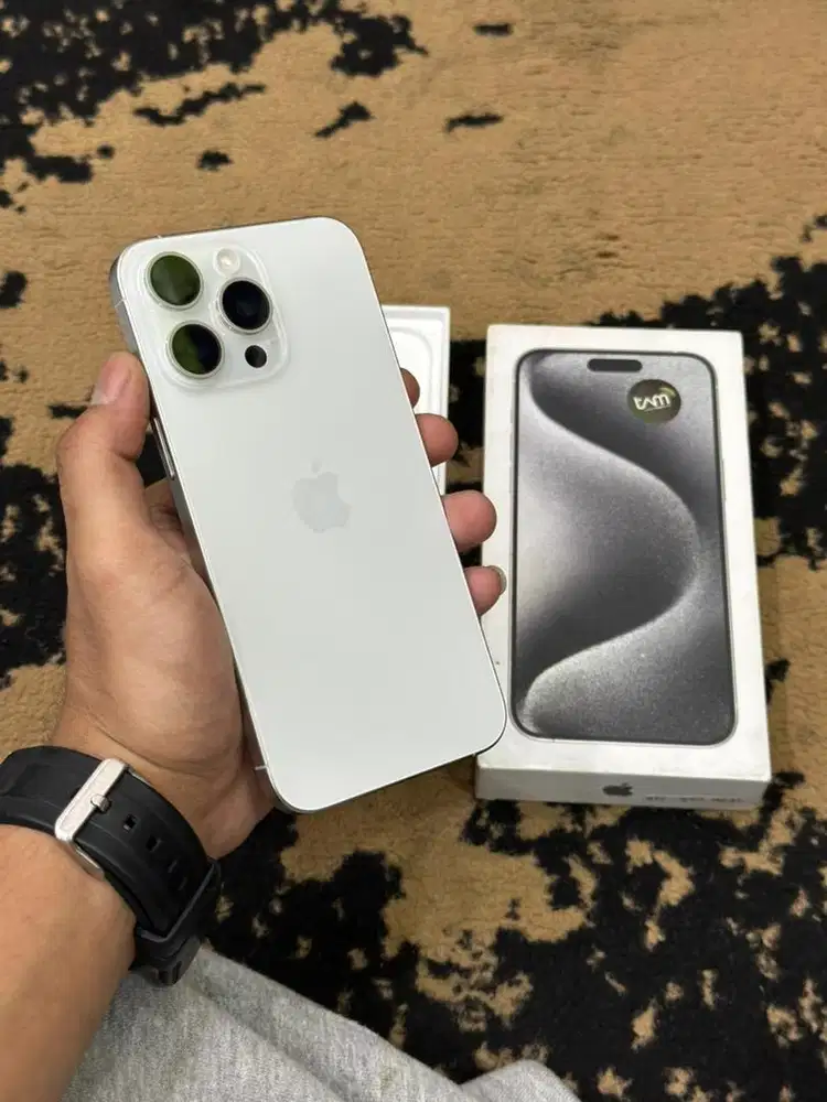 Iphone 15 promax 256Gb Hb 85% lengkap mulus