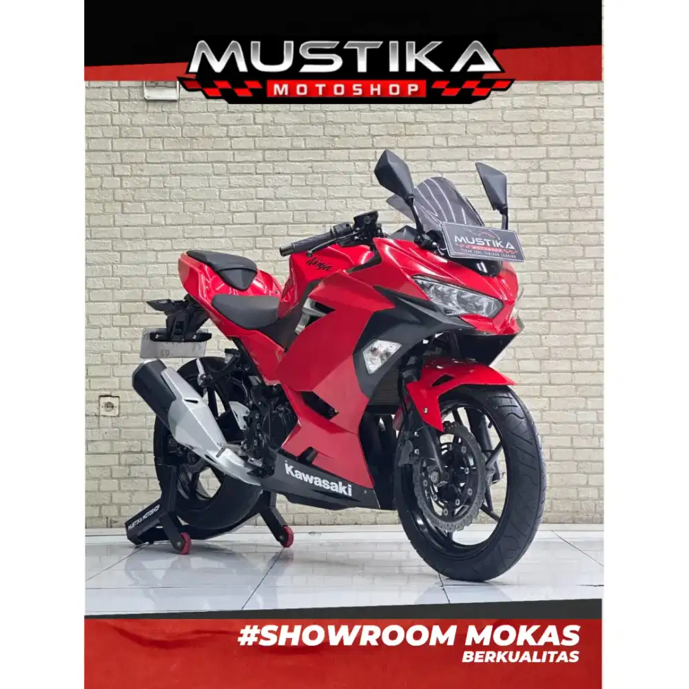 Perfect Condition!!Kawasaki Ninja 250 Fi 2018 Red N Asli Mulus-Mustika