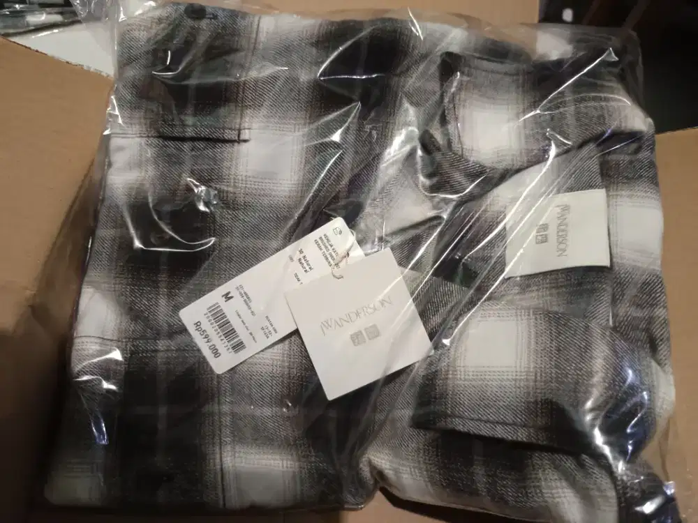 Flannel/vererano oversize unql x jw Anderson