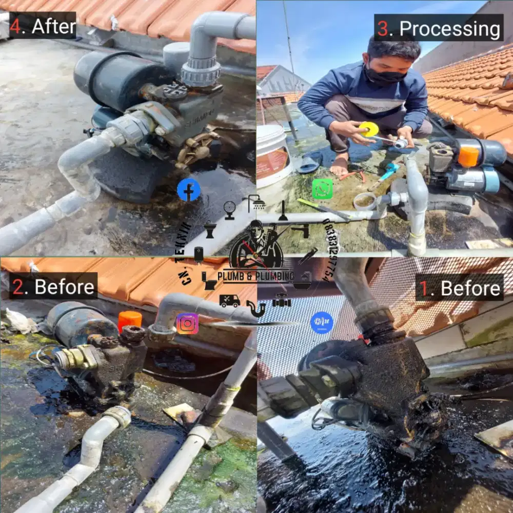 Jasa Tukang ledeng Pipa saluran Air tersumbat/Mampet.