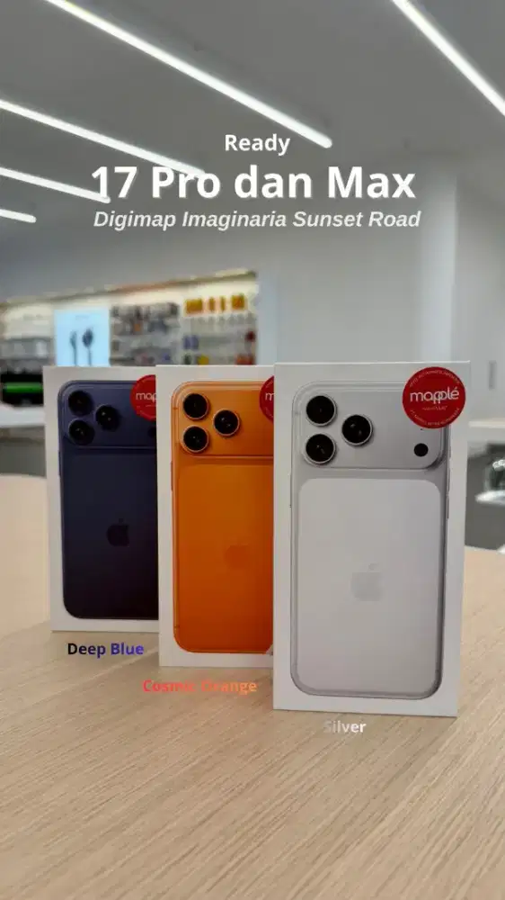 Ready stock iPhone17 Pro dan pro max 256gb