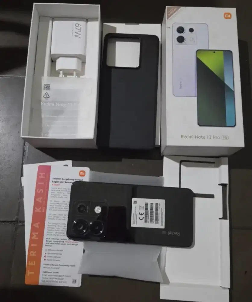 Jual hp siap pakai REDMI NOTE 13 pro 5g 8/256 istimewa likenew