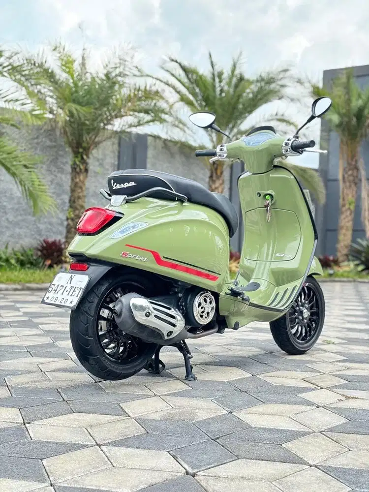 Vespa Sprint S 150 ABS IGet 2023 Green Army Nopol N Koko Motor