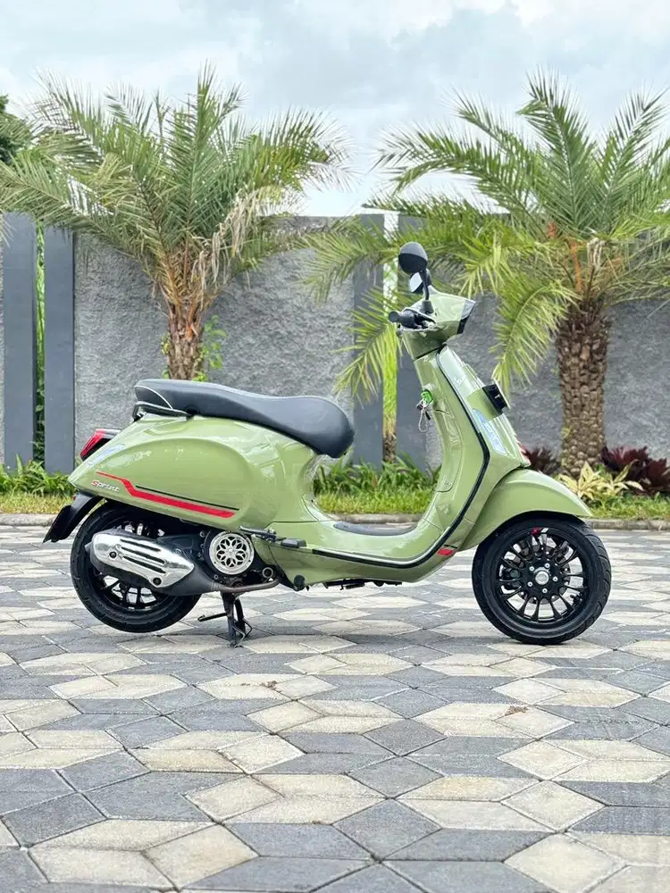 Vespa Sprint S 150 ABS 2023 iget Nopol N Green Army Koko Motor