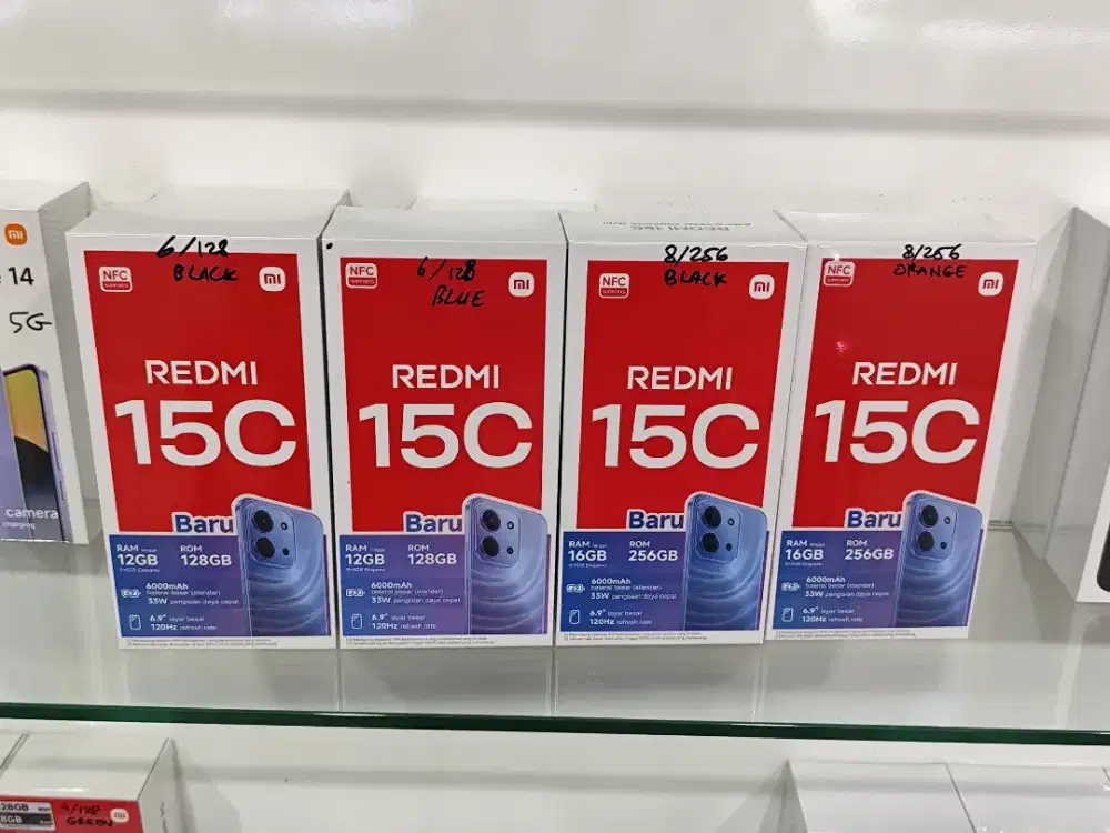 Redmi 15C New,TERMURAH,Garansi Resmi,Bisa COD