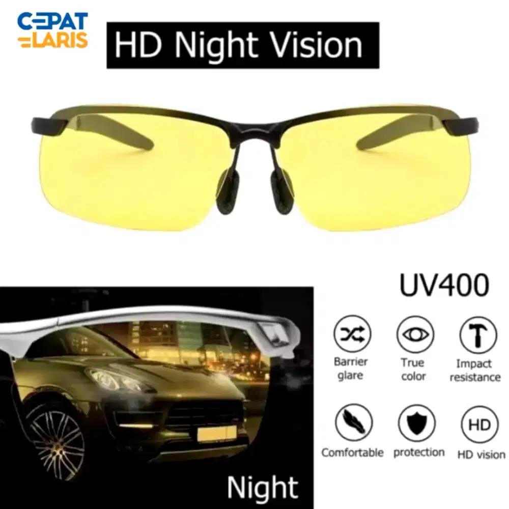Kacamata Polaris Photocromic Night Vision Siang malam