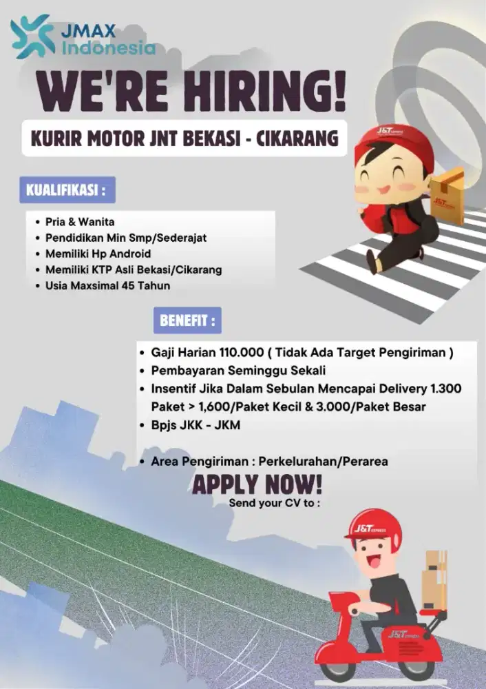 Lowongan Kerja Kurir J&t Express langsung training
