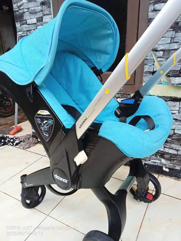 stroller doona original biru kereta dorong stroller carseat