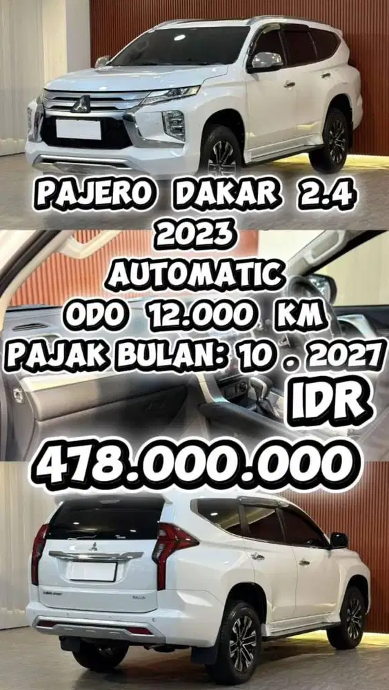 [ ODO 12.000 KM ] PAJERO DAKAR 2.4 AT 2023 SIAP LANGSUNG PAKAI