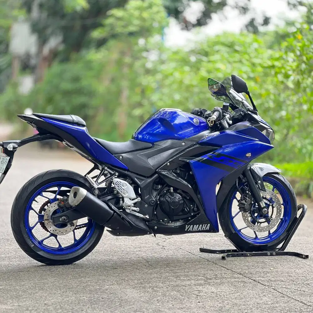 KM LOW! YAMAHA R25 V1 2018 BIRU PAJAK PANJANG FULL MULUS